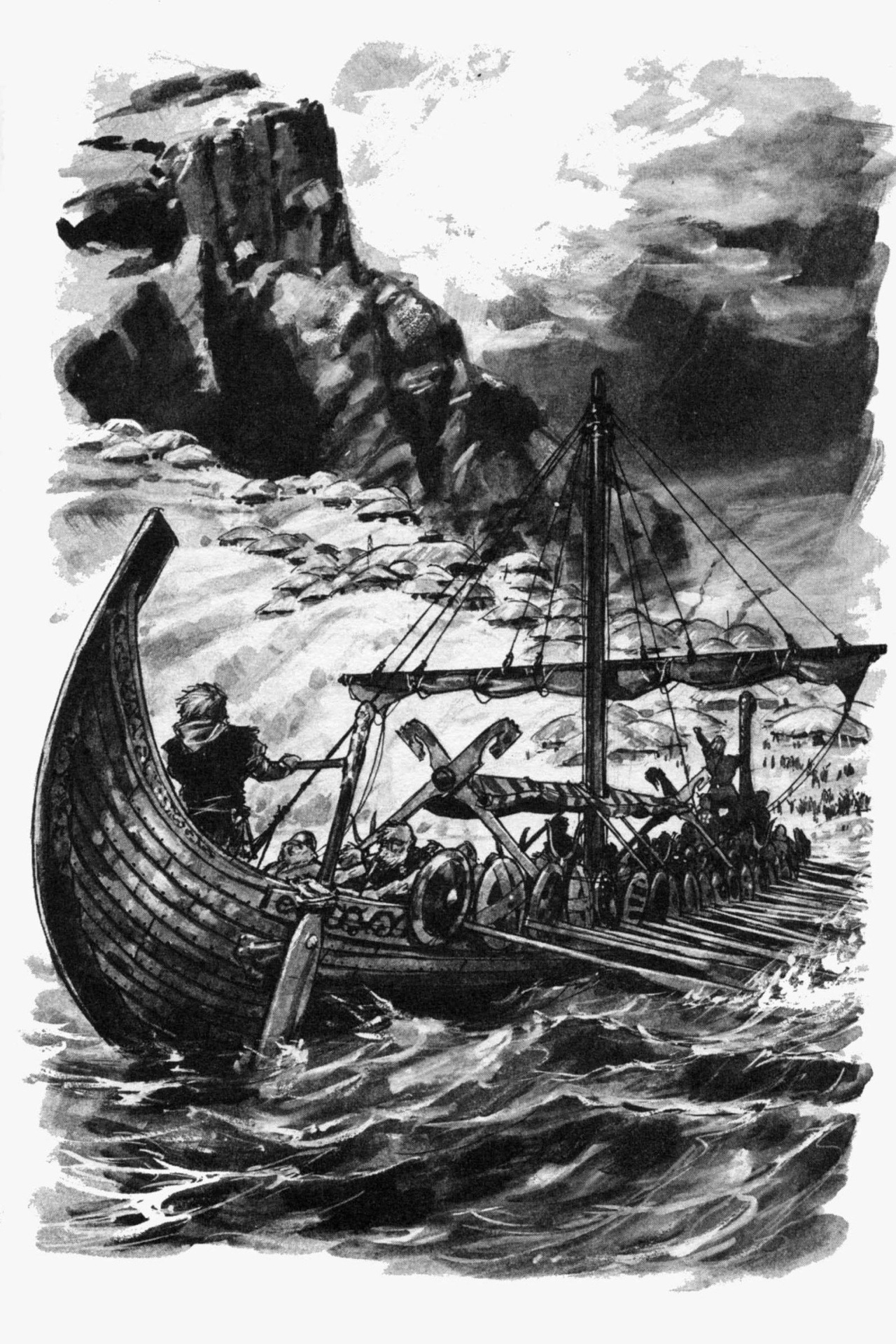 Pierre Joubert, illustration pour Ciel des sables, texte de Daniel Valiant.