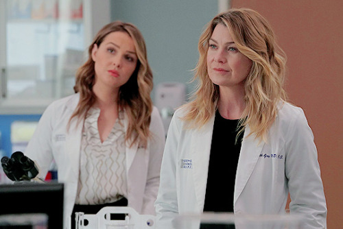 thecambridgees: ↳ Ellen Pompeo &amp; Camilla Luddington as Meredith Grey &amp; Jo Wilson in 