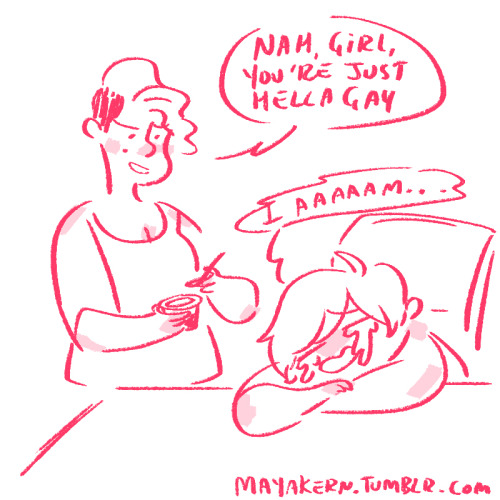 bestlesbiancave:mayakern:sometimes i forget how gay i amI have absolutely had this conversation. Sev