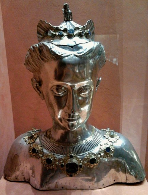 Reliquary of Saint Ursula in the form of a bust by Stanisław Ditrich, c. 1600 Poland