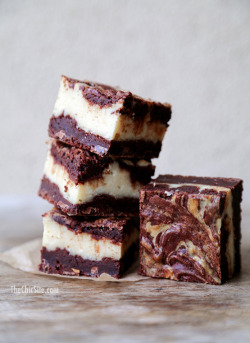 omg-yumtastic:  (Via: hoardingrecipes.tumblr.com)   Cheesecake Swirl Brownies - Get this recipe and more http://bit.do/dGsN  That&rsquo;s just evil