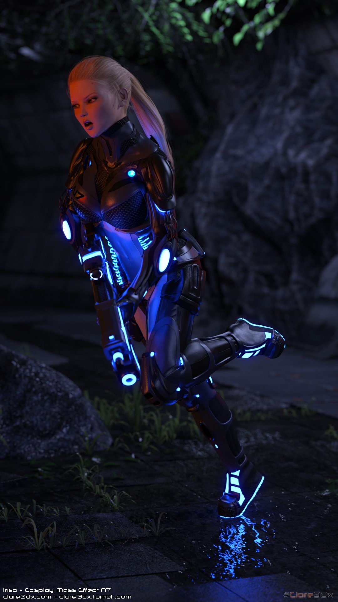 Post 554: 3Dx Collaboration: Cosplay! - Irisa, Mass EffectSpecial Resource:   Omniblades