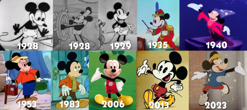 A timeline of Mickeys, from Steamboat Willie to the present day