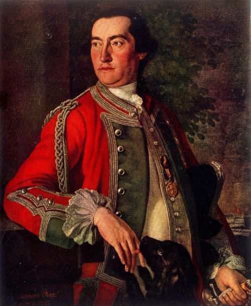 Colonel Edward Cornwallis of the 24th Regt. of Foot by Sir George Chalmers, 1755.