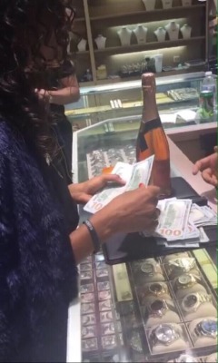 vashtie:  Casually shopping for a Presidential Rolex and buying it in cold cash. 