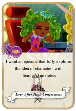 Everafterhighconfessions:  I Want An Episode That Fully Explores The Idea Of Characters