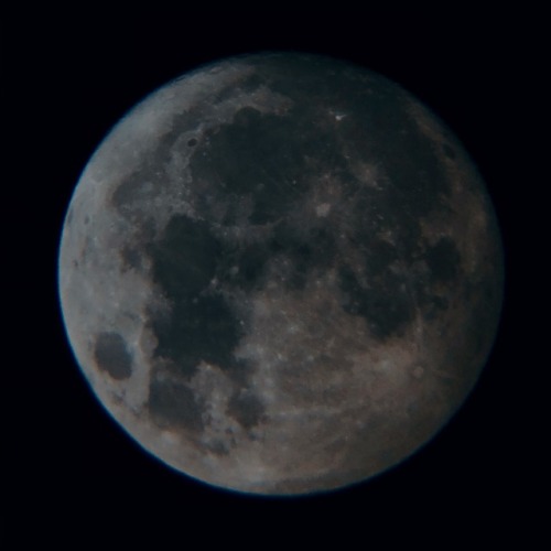 Photo of the moon taken with my Celestron telescope after a late-night moongazing session 