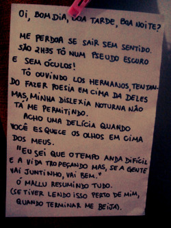 unruffledpleasure:  &ldquo;acho uma delícia quando voce esquece os olhos em cima dos meus.&rdquo;