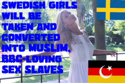 whiteelimination:  The end of Sweden’s proud racial heritage is near!