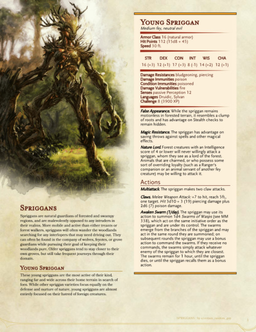 dnd-5e-homebrew:Skyrim Spriggan by certain_random_guy adult photos