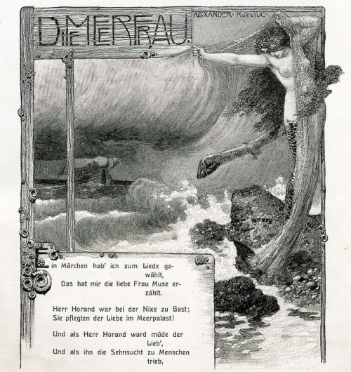 Alexander Rothaug (1870-1946), ‘Die Meerfrau’, “Fliegende Blätter”, #3470, 1