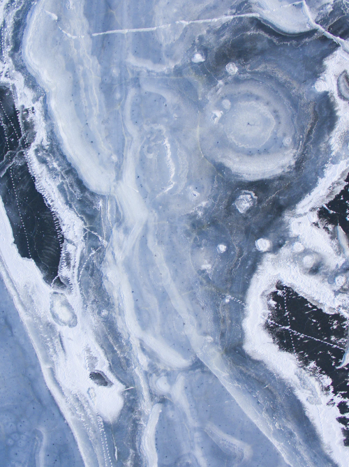 smokeritual: Aaron Burden | Aerial photography over frozen body of water