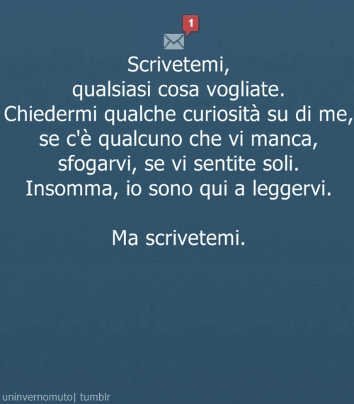 ilsorrisofalsotralecicatrici:  - ilsorrisofalsotralecicatrici: Cari lettori, vi va