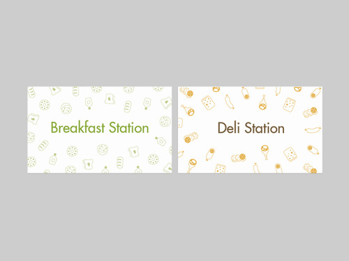 Shelf Station & 6 Station Signs Design ( concept 2-Final Version )Client: Oh My Green.Date: 12. 