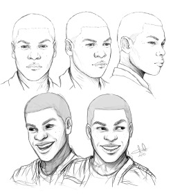 poedamezon:  spent my night studying john boyega’s face so i could make my finn more accurate and it was a genuine honour we are graced 