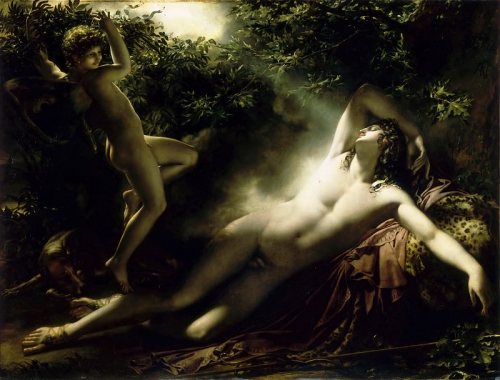 Anne-Louis Girodet de Roussy-Trioson. Endymion, Moonlight Effect (The Sleep of Endymion). 1793. Musé