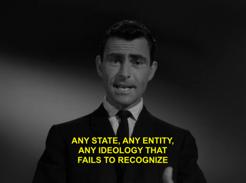 doccrogsoddblog: Rod Serling saying words that have never been more true than they are now in the Tw