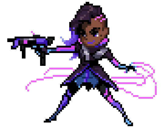 ubercharge:  couldn’t find a clean transparent version of the sombra pixel spray