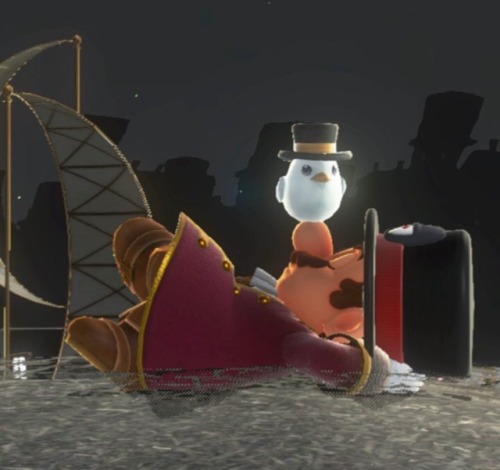 paulthebukkit:When Mario falls asleep in Mario Odyssey, different birds will land on his nose depend