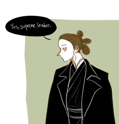 I need Rey in First Order wearing black coat like general Hux but she wears like a Jedi inside