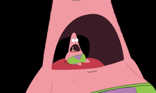 ada-rohclem:  “One single face for any moment” by Patrick Star.  I don’t even remember which episode he made this face in.