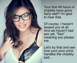 chastity-captions:  femalesupreme: http://femalesupreme.tumblr.com/