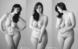 princesskelleymay:  Proudly un-retouched.  Calling it “The Three Graces.” Photographer: Bare Essentials Photography. Model: Kelley May