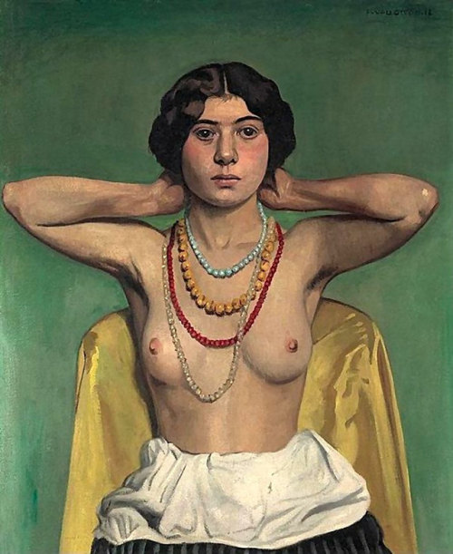 valdescorriel:Felix Vallotton - Femme aux colliers