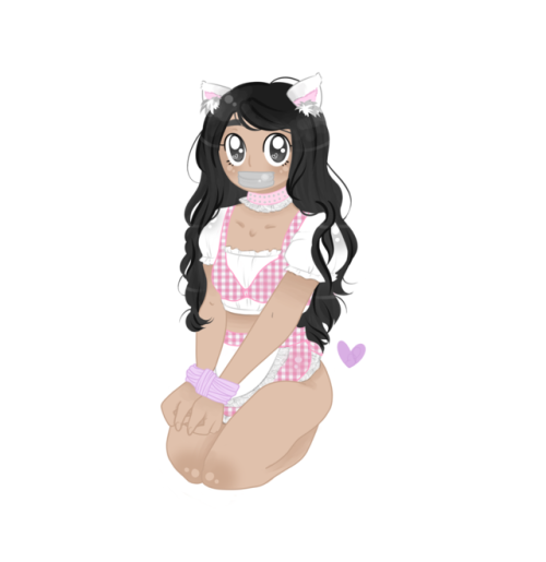 Gosh sooo cuteee! @barbiebun drew me &amp; i cant stop staring at it. She got my outfit, collar &amp