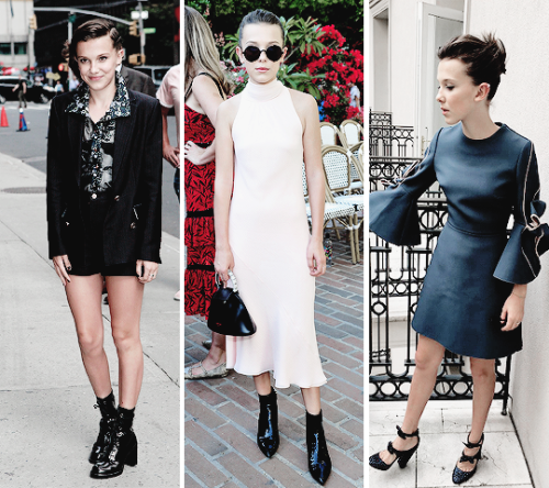 dailymilliebobbybrown: Millie + her flawless fashion