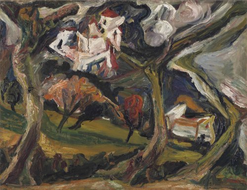 arte-artem-artibus:  Chaïm Soutine - Le Couvent des Capucins à Céret, 1920, oil on canvas, 54.8 x 71.7 cm