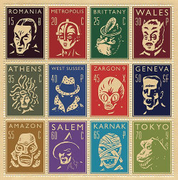 secretcinema1:  Monster Stamps, 2009, Adam