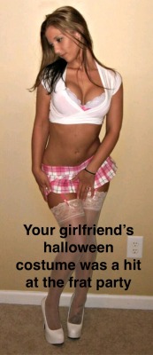 amber-307-wife:  Haha. I think anyone who saw my Halloween costume last year knows mine was much sluttier than this girls 😉🤷🏻‍♀️🤭🎃👻  Fun!