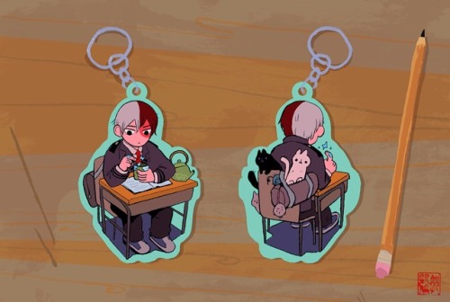 Hero Academia charm designs that will be available during AX in July! We will be at D22!