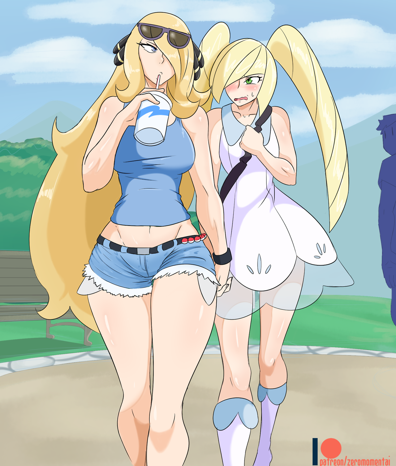 zeromomentaii:    Cynthia &amp; Lusamine fun.  Cynthia’s gunna show Lusamine