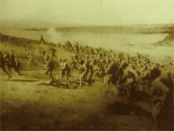 fucking-history:  Mustafa Kemal Ataturk, Turkish generals, and soldiers during the