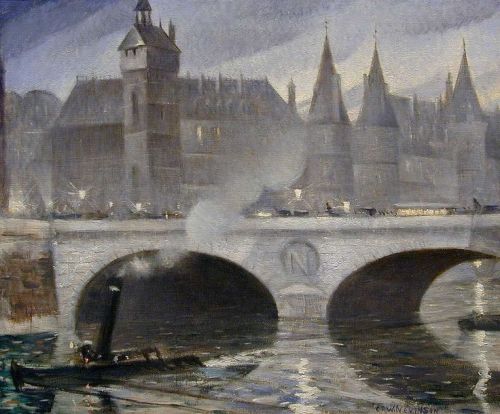 La Conciergerie, Pont au Change - Christopher Richard Wynne NevinsonBritish 1889-1946