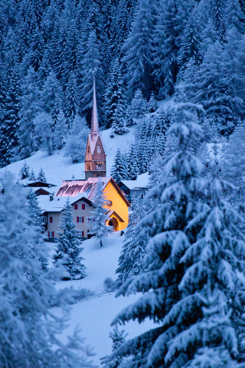 travelingcolors:Christmas tale, a cold spring in Dolomites | Italy (by Alexei Mikhailov)