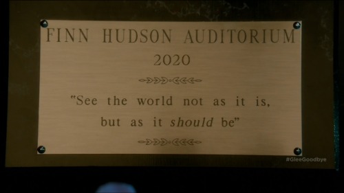 pawe-l:“See the world not as it is,but as it should be”And that’s what’s all about in Glee Club Thank you for six years 