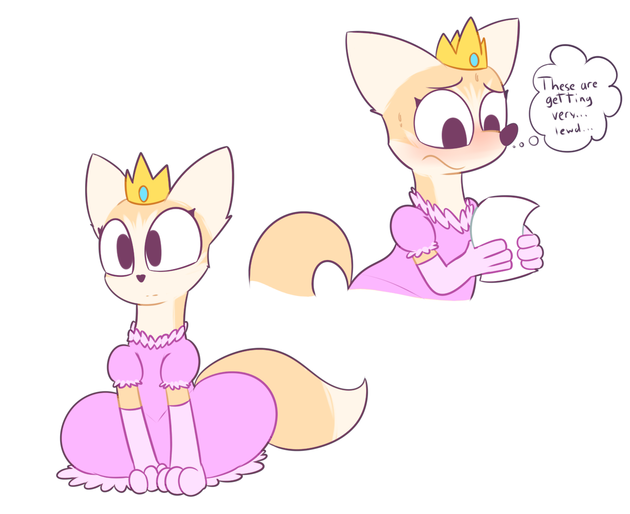 mr-degradation-sfwarts:Queen redesign, she’s a corsac! She also needs to hire someone