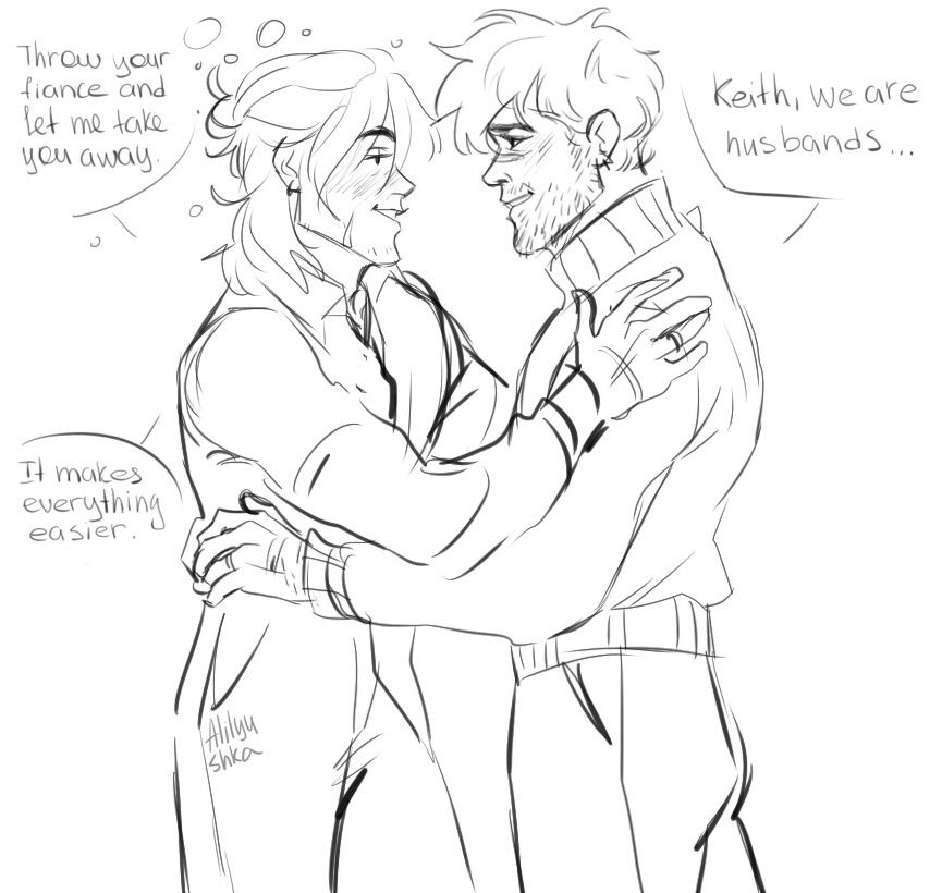 alilyushka:  Modern AU, in which Keith very rarely drinks and he has a reason.  