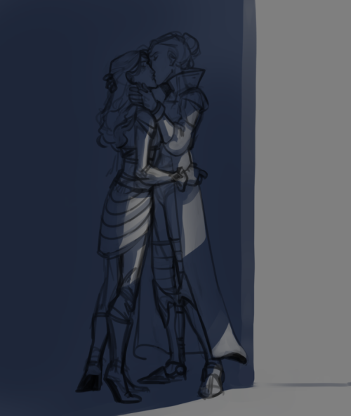 I Don't Think I Shared These Sketches Of Her Highness Empress Acina And Alliance Commander Kallig Sepho