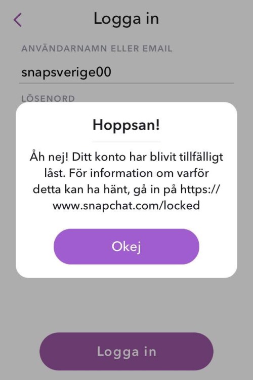 snapsverige:Tyvärr kommer det inte hända så mycket snap idag! Då det redan är någon glädjedödare som