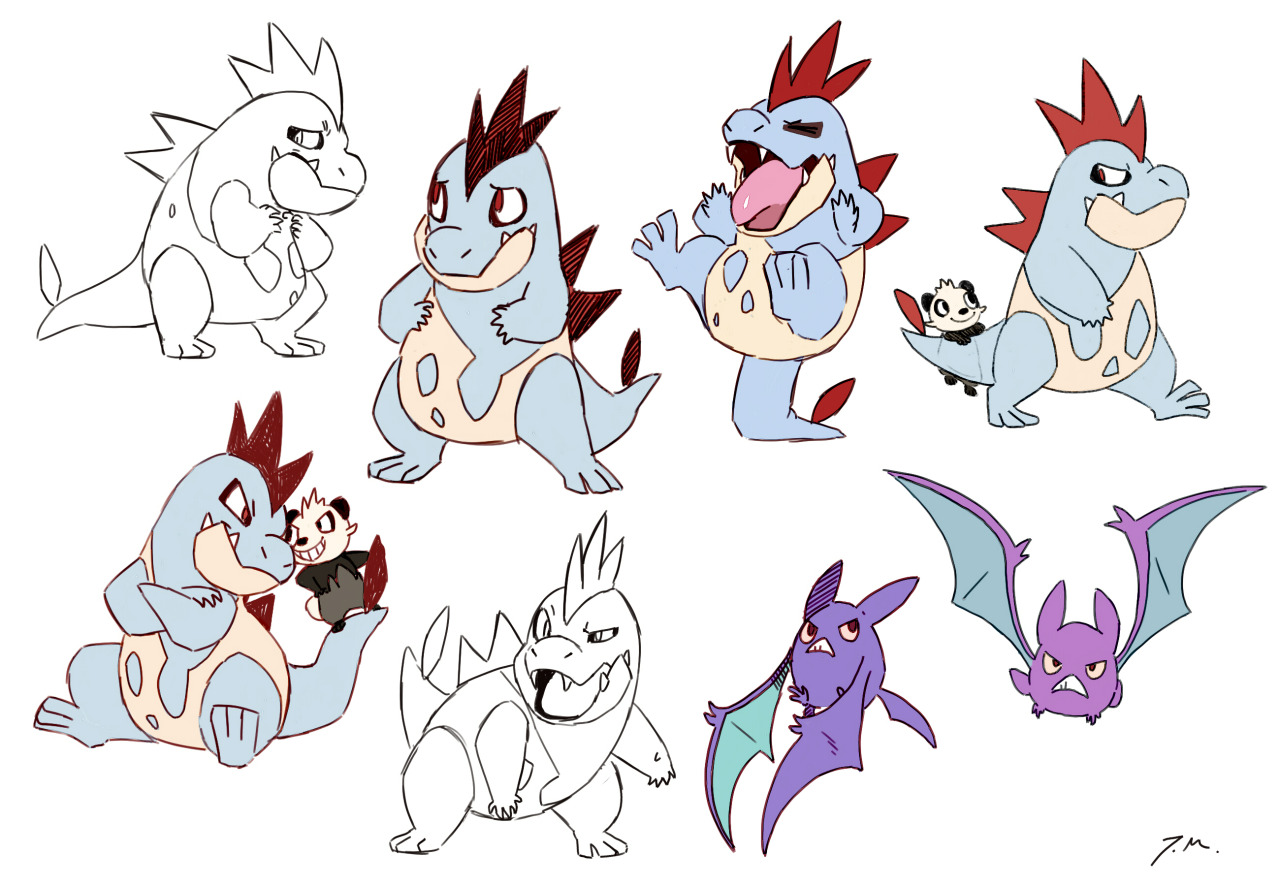 bluekomadori:  Pokemon doodles! I finally got out from some terrible artblock, I