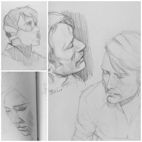 wisesnail:  It’s come to my attention that I haven’t properly shared the sketches that were in the video I posted a while ago…  So have some Hannibal, Hamilton, random hands and smudges because I’m hopeless 💙