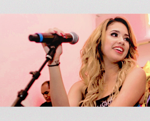 pattiegas:  Jasmine at her EP release party with Young &amp; Reckless. 