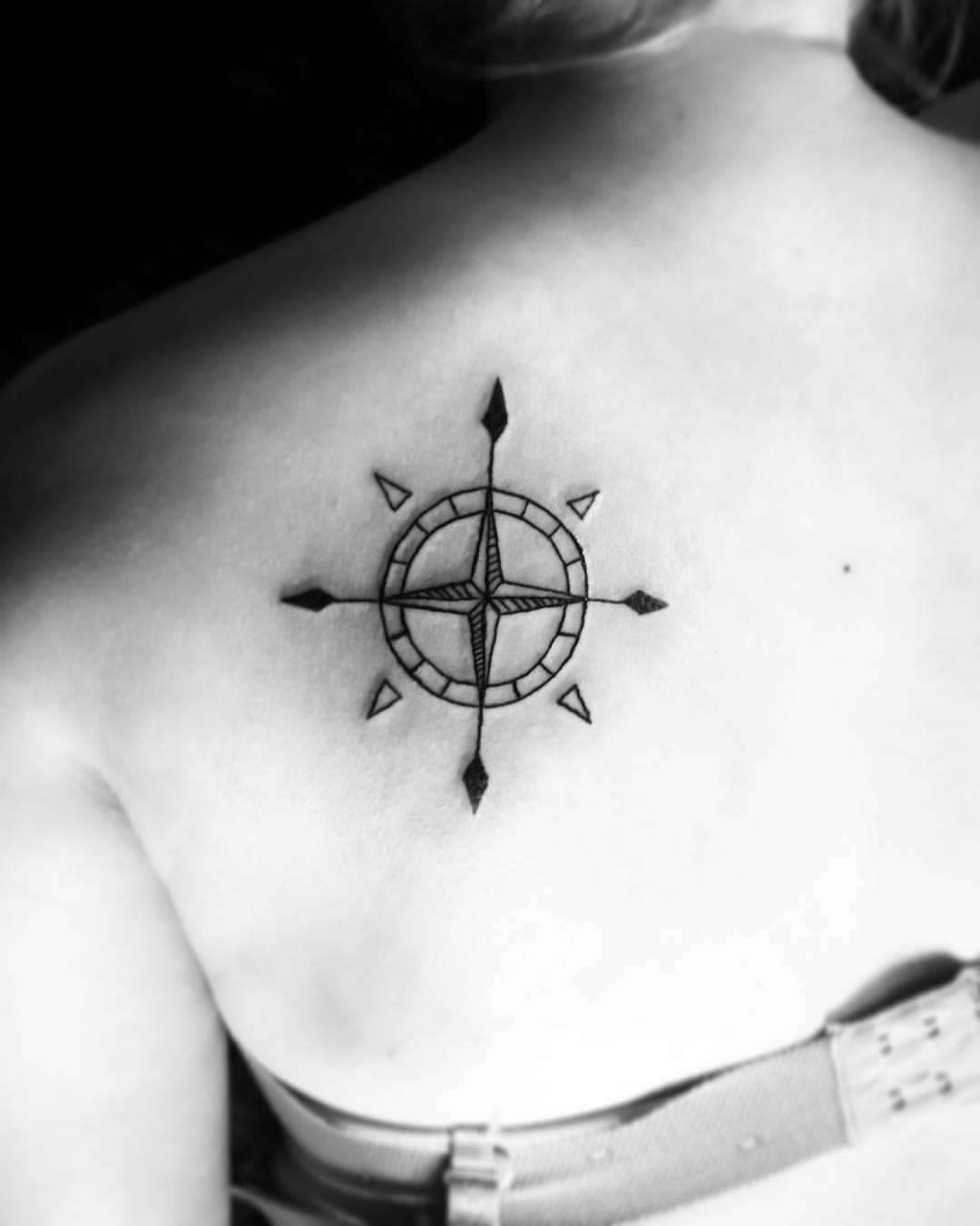 The Raven From The North — Compass tattoo #compass #compasstattoo #tattoo...