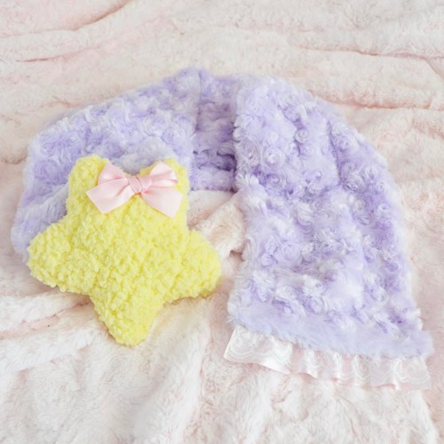 princesspopstarshop: listed lavender and sky blue scarves on the shop~! etsy.com/shop/PrincessPopSta