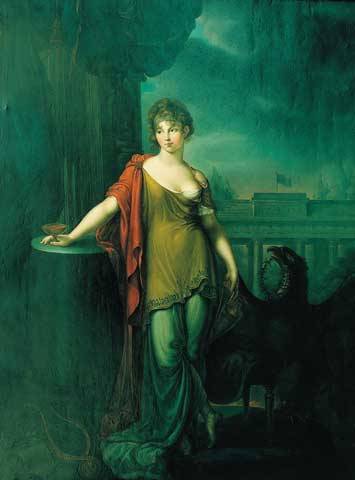 Louise of Mecklenburg-Strelitz, Queen of Prussia as Hebe by Karl Wilhelm Wach, 1812