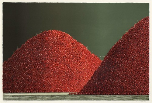 Philip von Schantz (1928 - 1998) - Currant Mountain. 1981. Coloured lithograph.